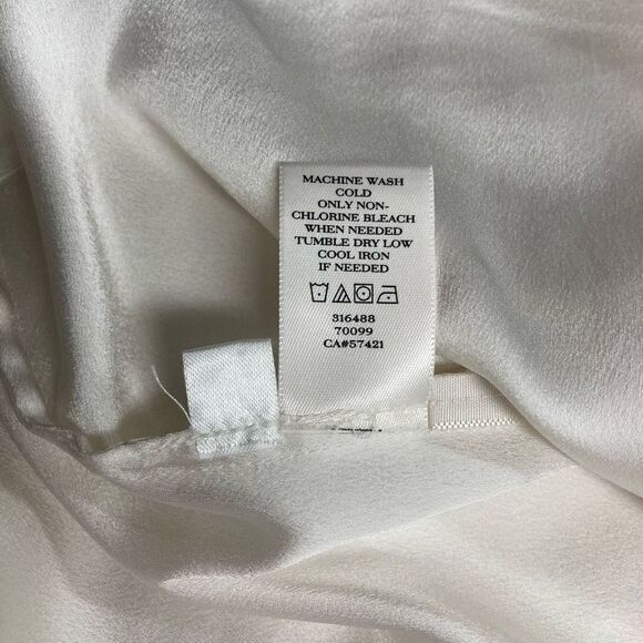 ANN TAYLOR Women’s White Long Sleeve Top Size Large - Picture 12 of 12
